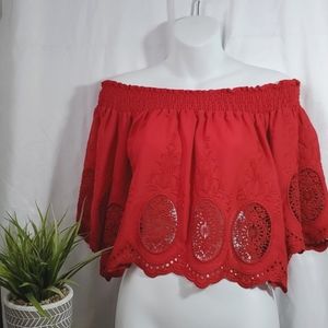 Over the shoulder top